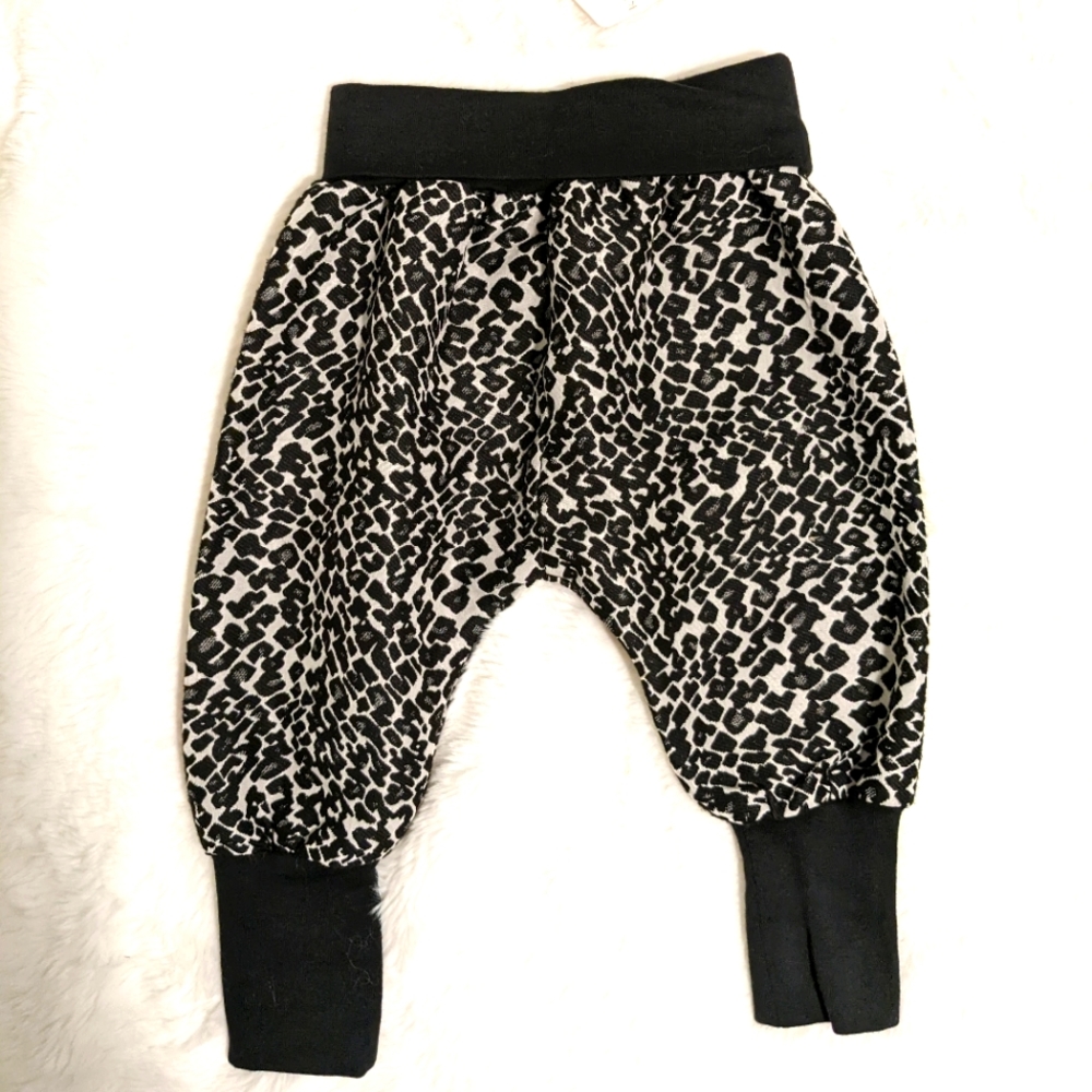 Kardashian Kids Spotted Animal Print Harem Pants 12m NWT
